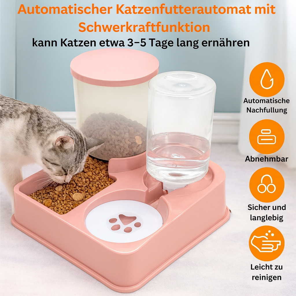 LoyalPets Automatischer Futter- & Wasserspender für Katzen
