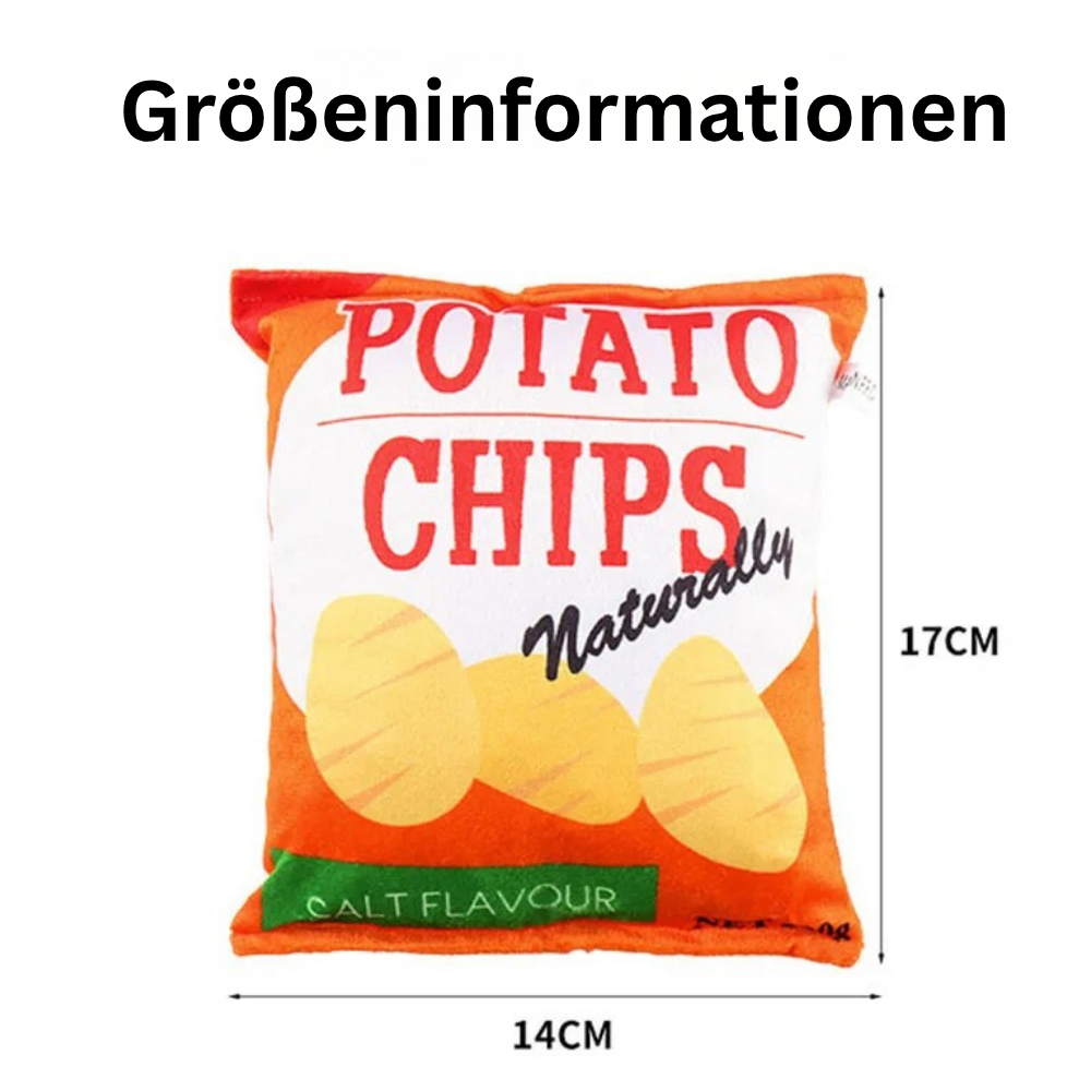 Chipstüte-Hundespielzeug