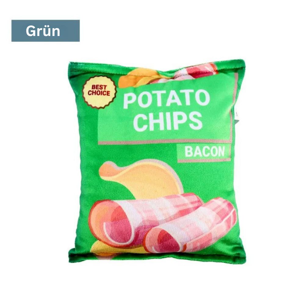Chipstüte-Hundespielzeug