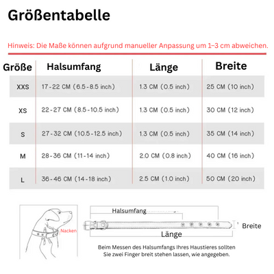 Personalisiertes Anti-Lost Halsband (Namen & Telefonnummer)