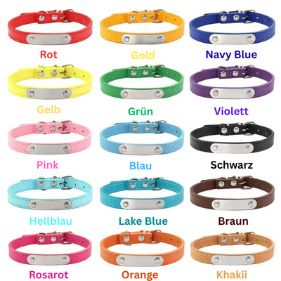 Personalisiertes Anti-Lost Halsband (Namen & Telefonnummer)