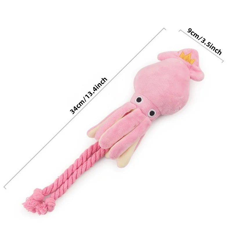 Tintenfisch-Kauspielzeug für Welpen
