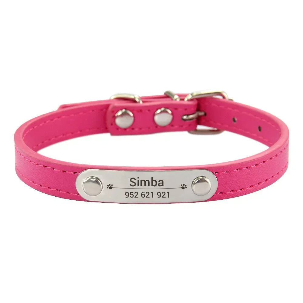 Personalisiertes Anti-Lost Halsband (Namen & Telefonnummer)