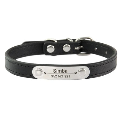 Personalisiertes Anti-Lost Halsband (Namen & Telefonnummer)