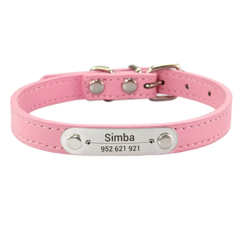 Personalisiertes Anti-Lost Halsband (Namen & Telefonnummer)