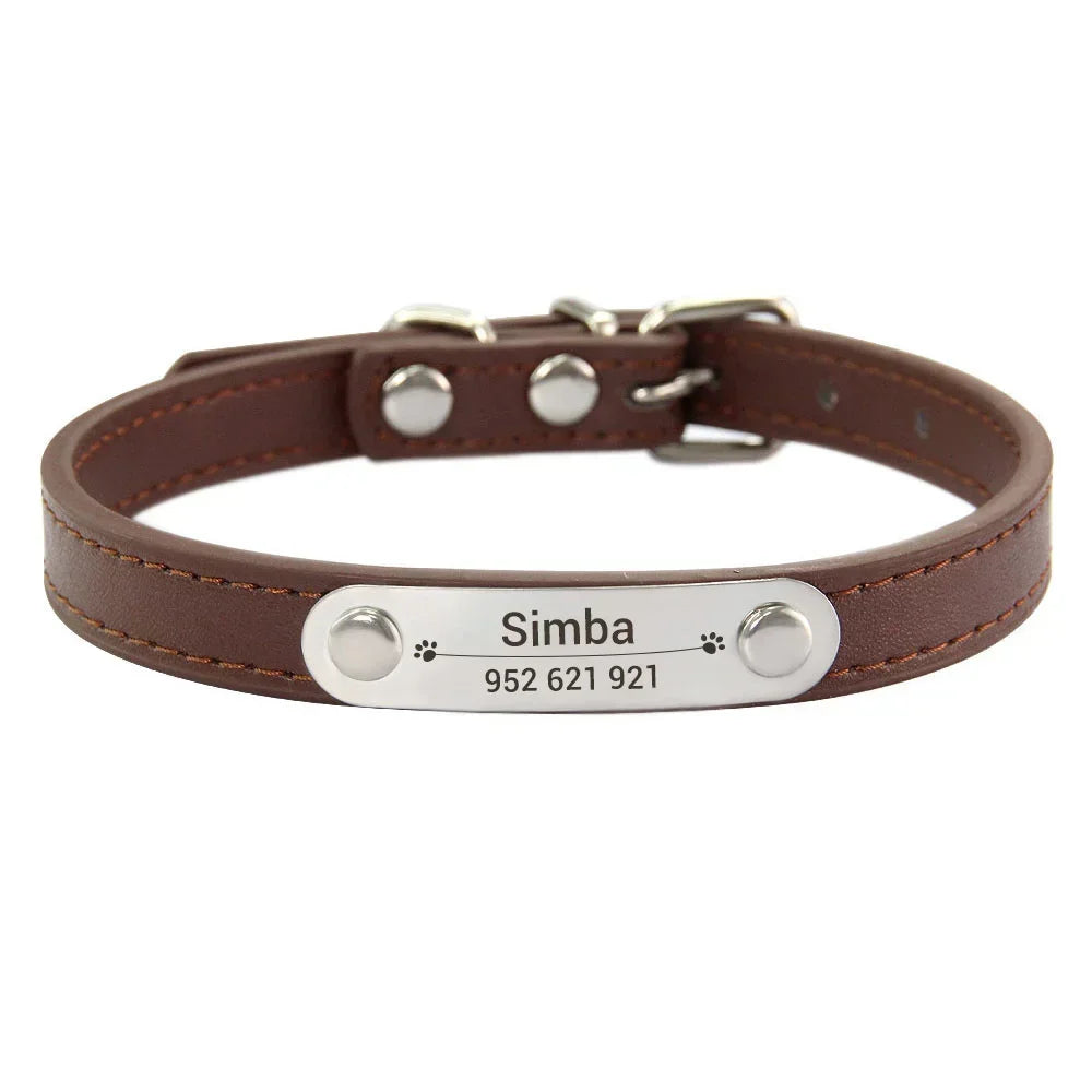 Personalisiertes Anti-Lost Halsband (Namen & Telefonnummer)