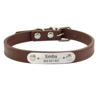 Personalisiertes Anti-Lost Halsband (Namen & Telefonnummer)