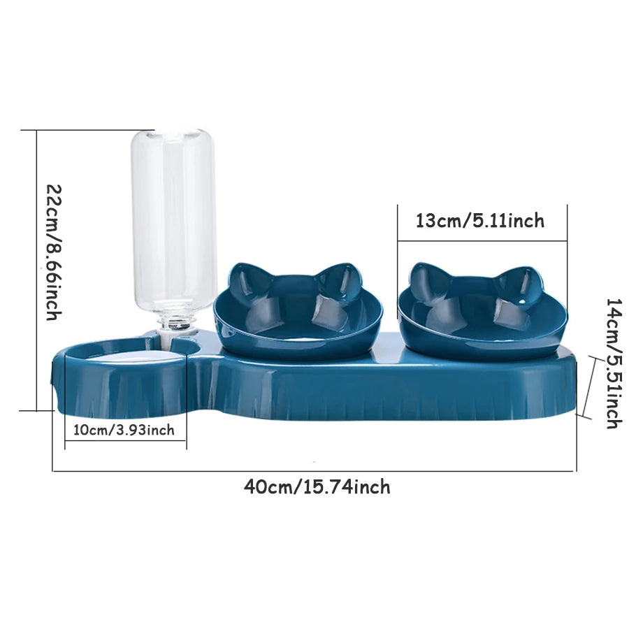 3-in-1 Futterstation für Katzen & Hunde