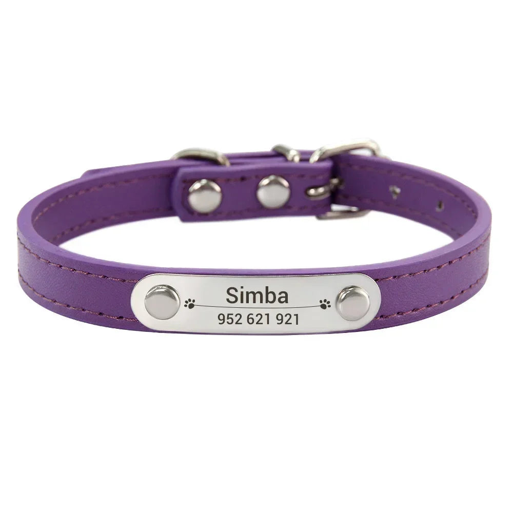 Personalisiertes Anti-Lost Halsband (Namen & Telefonnummer)