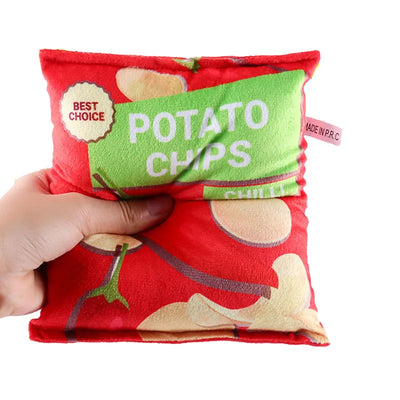 Chipstüte-Hundespielzeug