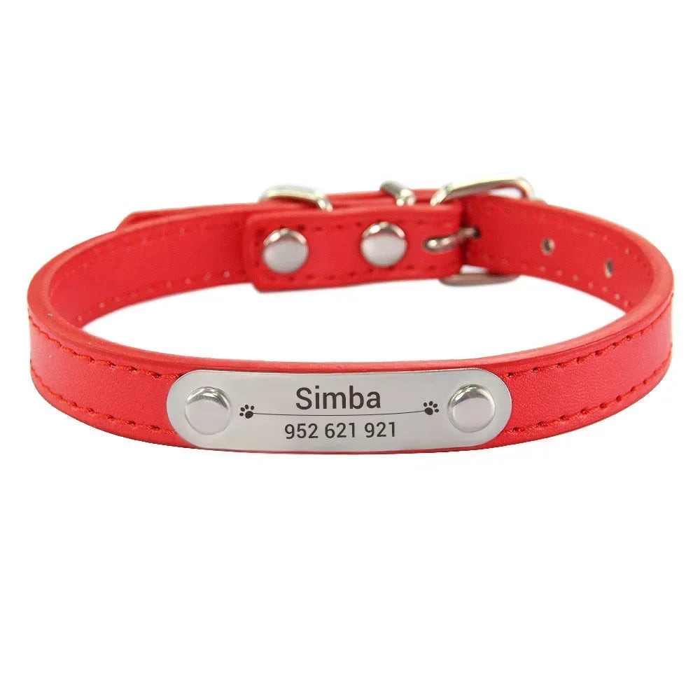 Personalisiertes Anti-Lost Halsband (Namen & Telefonnummer)