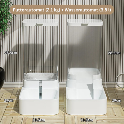 Futter- & Wasserspender für Hunde & Katzen