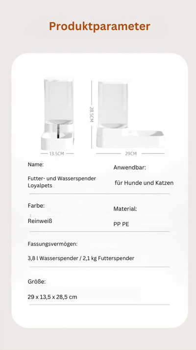 Futter- & Wasserspender für Hunde & Katzen