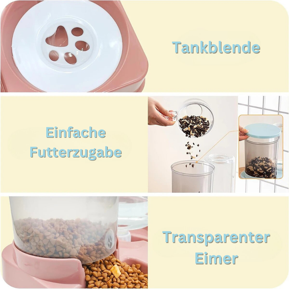 LoyalPets Automatischer Futter- & Wasserspender für Katzen